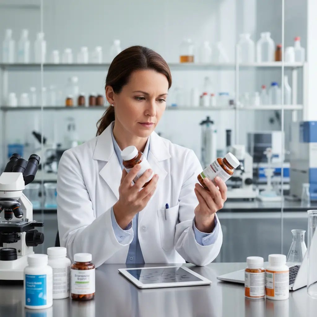 Biochemikerin untersucht Verdauungsenzyme